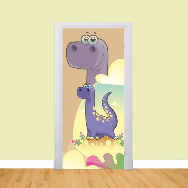 Αυτοκόλλητο πόρτας με Δεινοσαυράκι